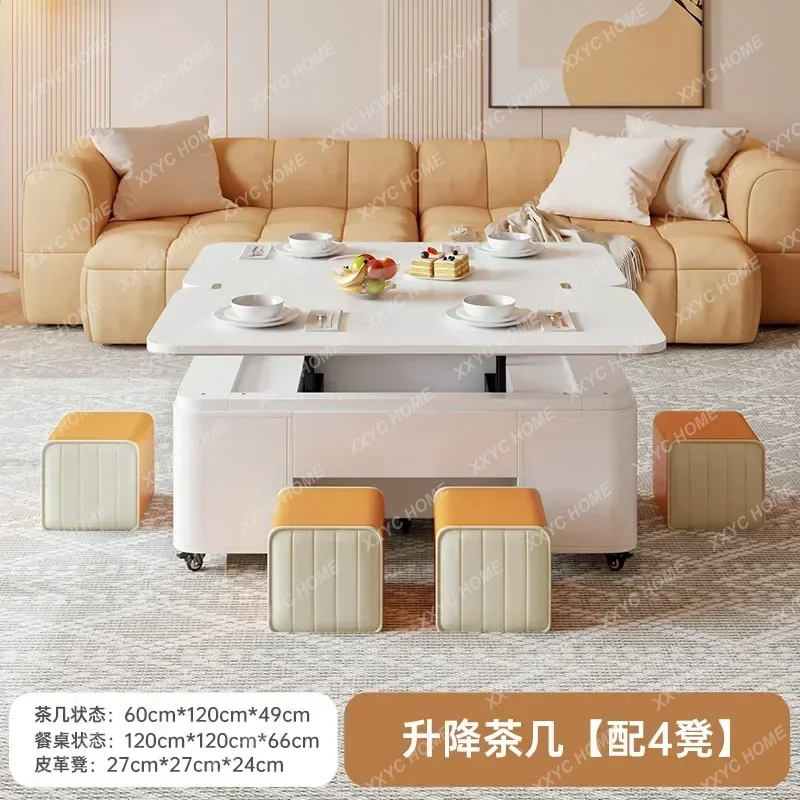 

Minimalist Moving Coffee Table Unique Space Saving Photo Album Side Table Books Meubles Lounge Suite Furniture