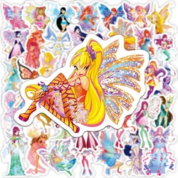 10/30/50PCS Disney Butterfly Princess Series Stickers DIY Phone Laptop Luggage Skateboard Graffiti Decals Fun for Kid Gift