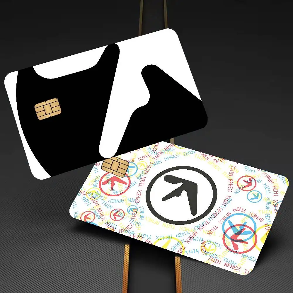Band DJ A-Aphex T-Twin Anime Spend or Save Funny Shell On Off Ultra Thin No Fade Sticker Skin Cover Film for Debit Credit Card