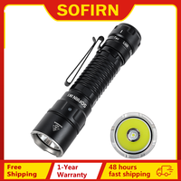 Sofirn SK1 SFT25R LED Tactical Flashlight 18650 Rechargeable 1300LM Powerful Torch With Tail Switch And Rotary Switch