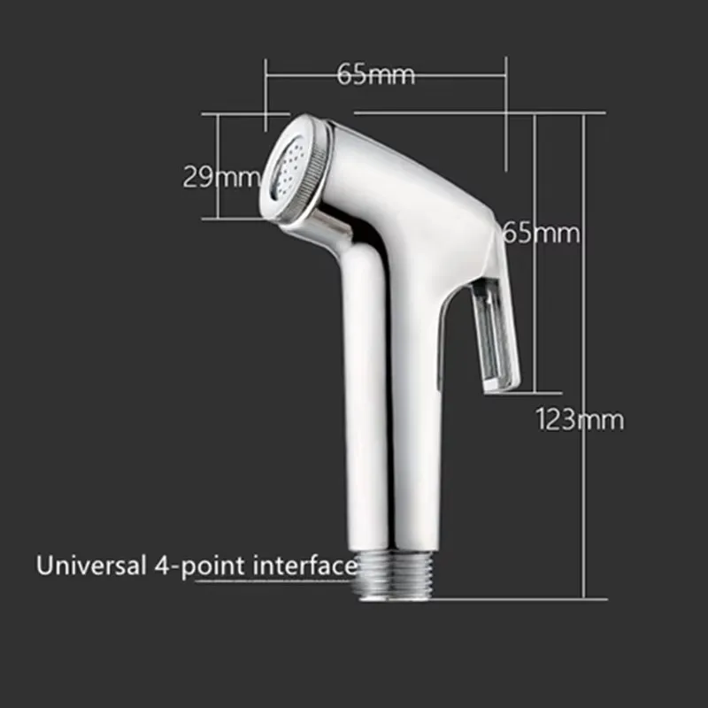 Universal Flexible Shower Hose with Spring Extension Hand Sprayer Pipe Connector for Bathroom Toilet Bidet - Durable Spring Tube