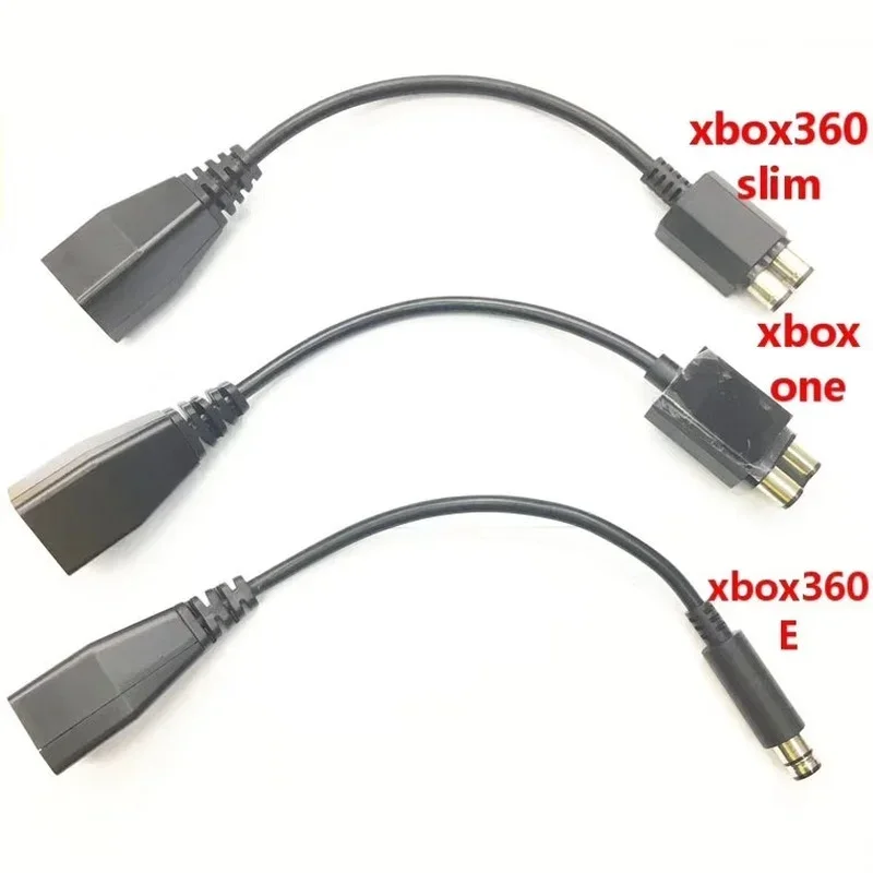 For X-BOX 360 Thick Fire Bull To ONE Slim E Conversion Cable 25CM Black XBOX360 25cm Conversion Cable Game Console Cables