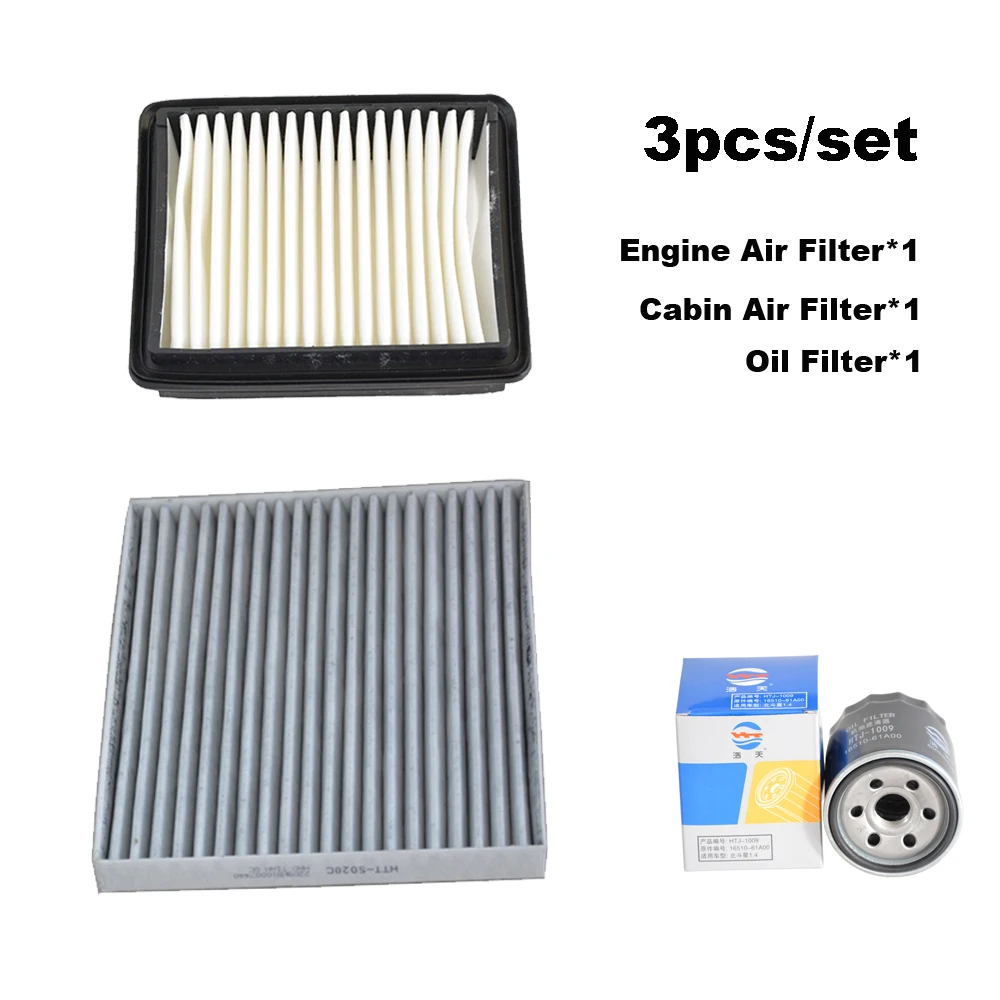 3pcs Filter Set For Suzuki Jimny 2005-2020 2007 2009 2015 1.3L M13A Engine Accessories Cabin A/C Air Oil Filter Spare Parts