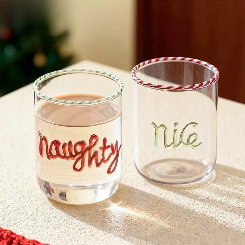 

LTT Creative Letter High Temperature Tape Water Cup Household Milk Heat Resistant Transparent Cup