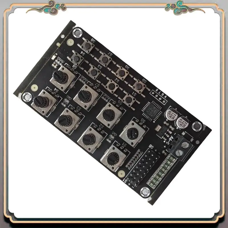 A46M-8 Way Rotary Knob Servo Driver Controller Board Overcurrent Protection Servo Tester For DIY Robot Arm Part