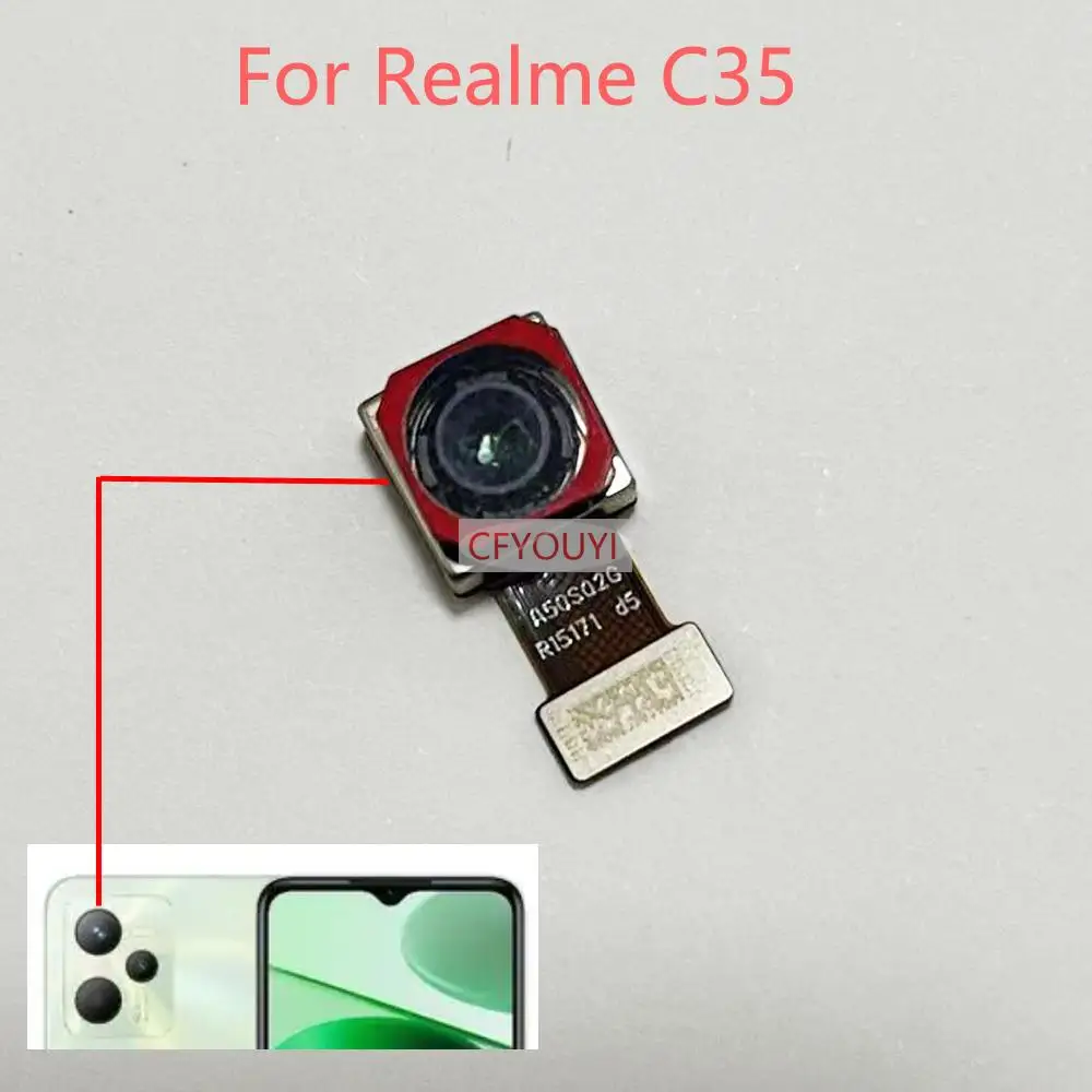 Back Rear Camera Flex Cable Replacement Part For Realme C35 / C20 C21 / C33 Back Camera Flex