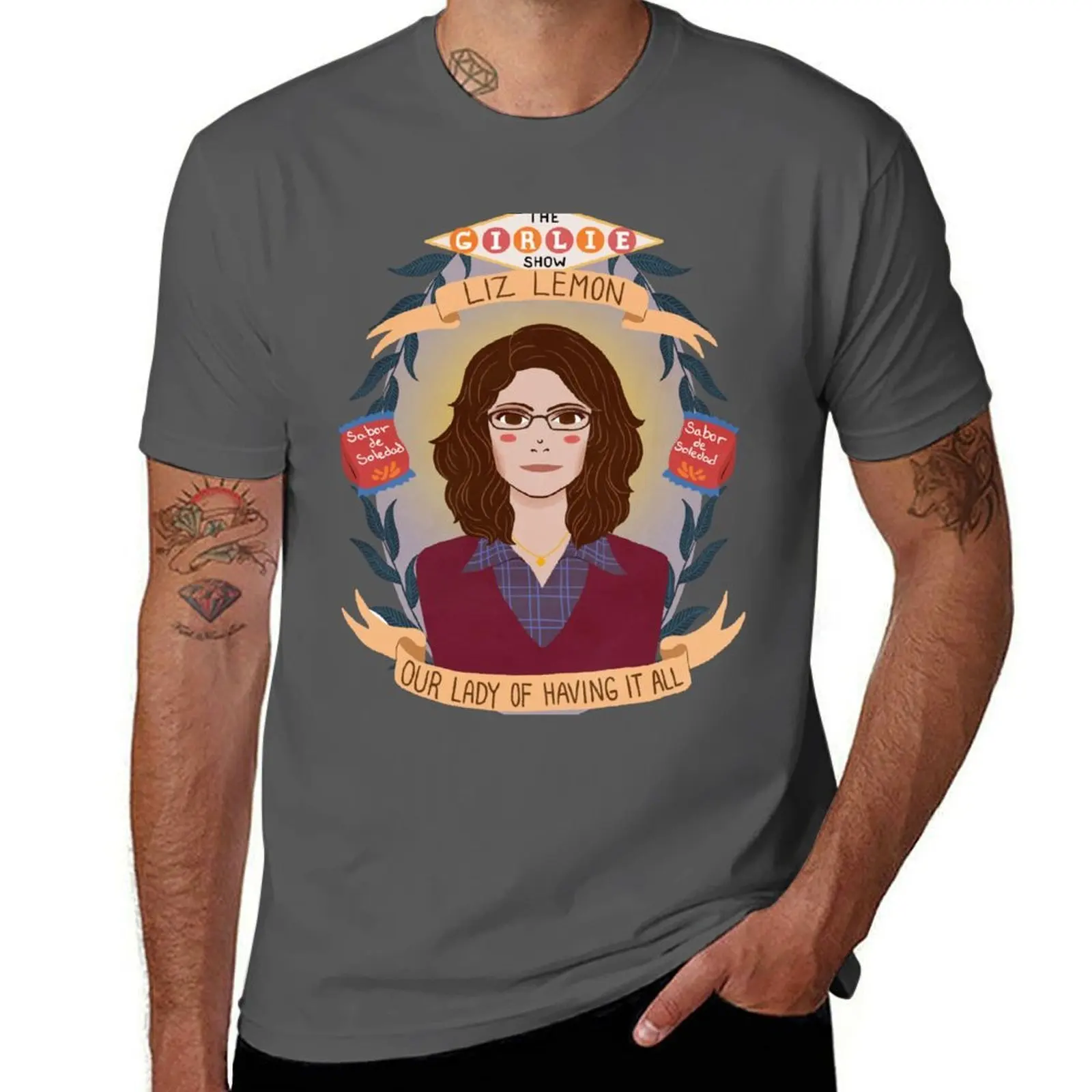 

Liz Lemon T-Shirt man graphic t shirt funny t shirts cotton T-Shirt