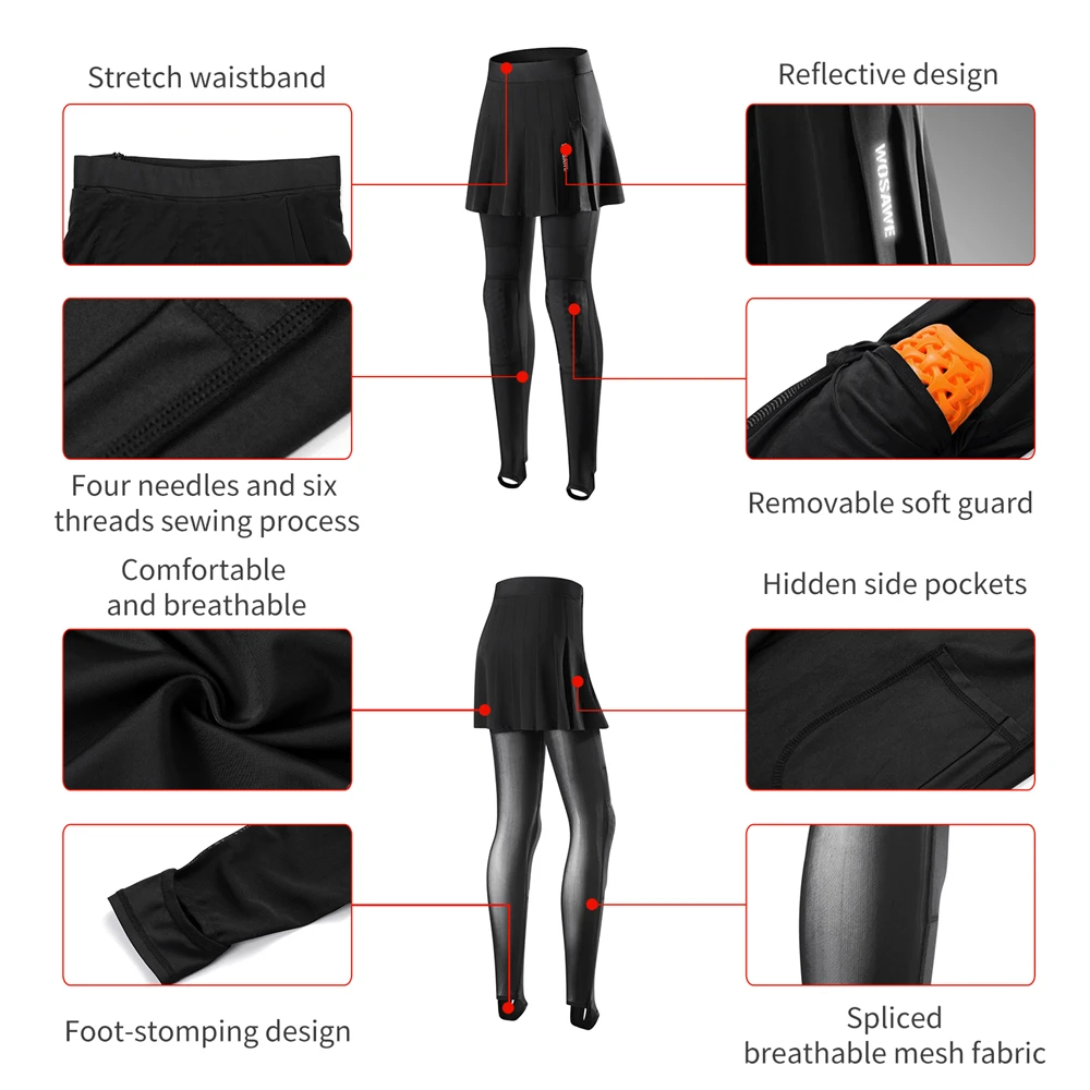 WOSAWE Motorcycle Female Riding Pants Summer Mesh Breathable Trousers Motocross Knight Protection Slim Trousers For Girls