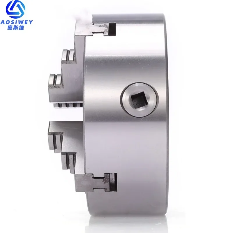 4 Jaw K12-100 Lathe Chuck 4\'\' Self Centering Hardened Steel Reversible Jaw 100mm Lathe Tools for Drilling Milling Machine