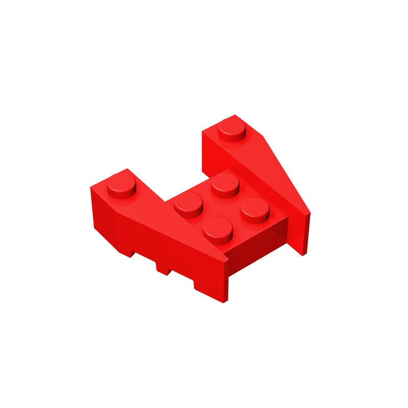 Gobricks-cuña de GDS-947 3x4 con muescas de tachuelas, compatible con lego 50373, juguetes para montar, bloques de construcción técnicos