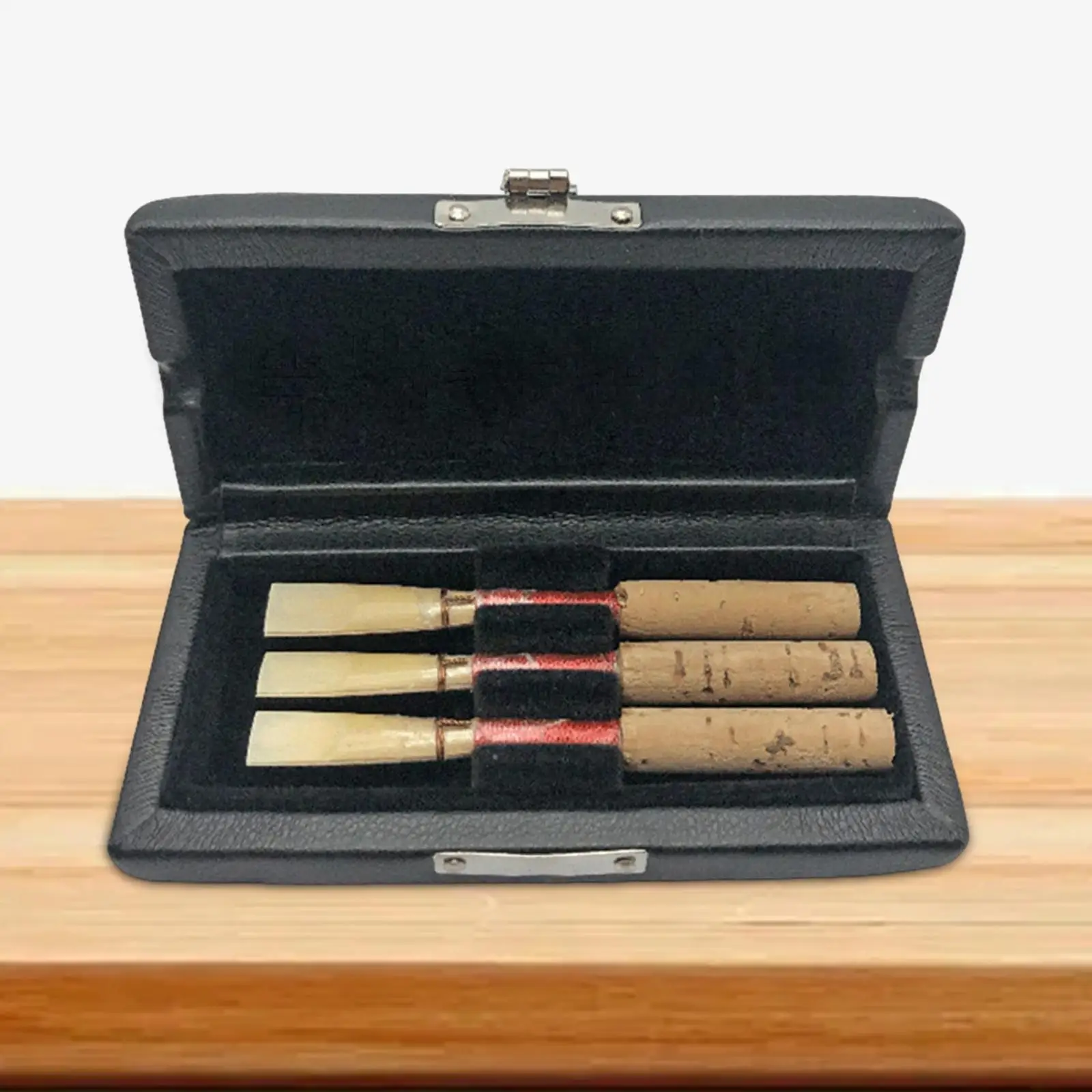 

Portable Oboe Reeds Storage Case PU Leather Stable for Home Travel Outdoor