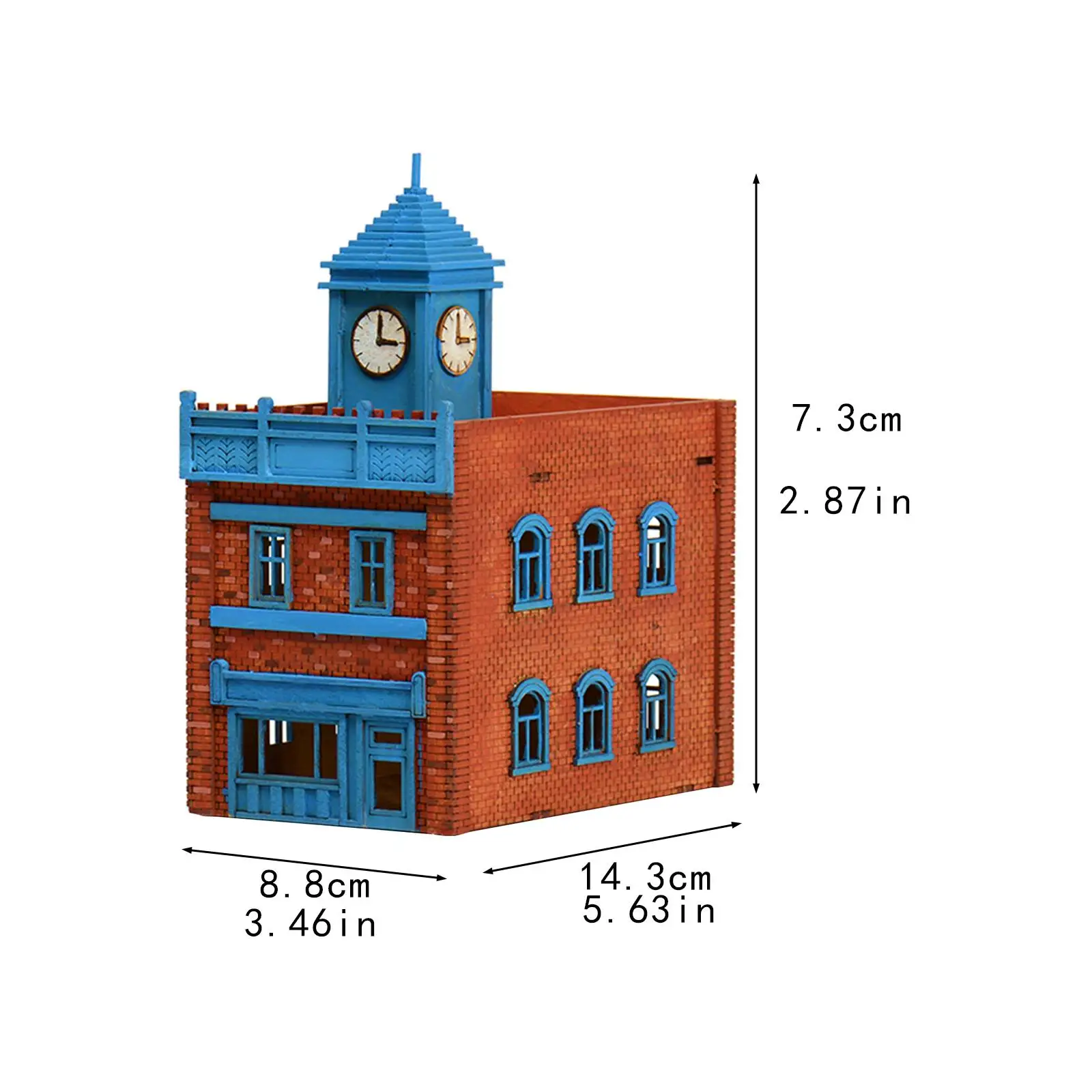 Kits de modèles d'architecture échelle 1:72, maison européenne en bois, Puzzle 3D, maison d'architecture, artisanat de loisirs