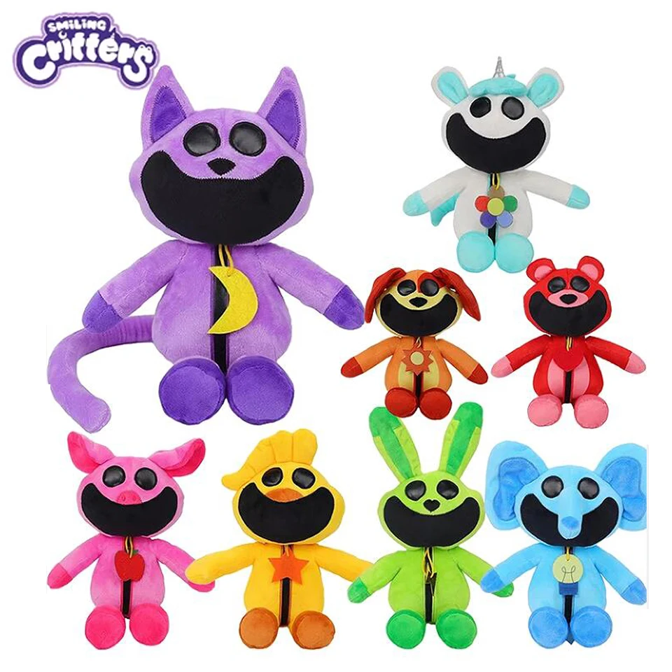 25-30cm Smiling Critters Plush Toy Smiling Critters Cat Nap Catnat Accion Doll Soft Toy Peluches Pillow Birthday Christmas Gift