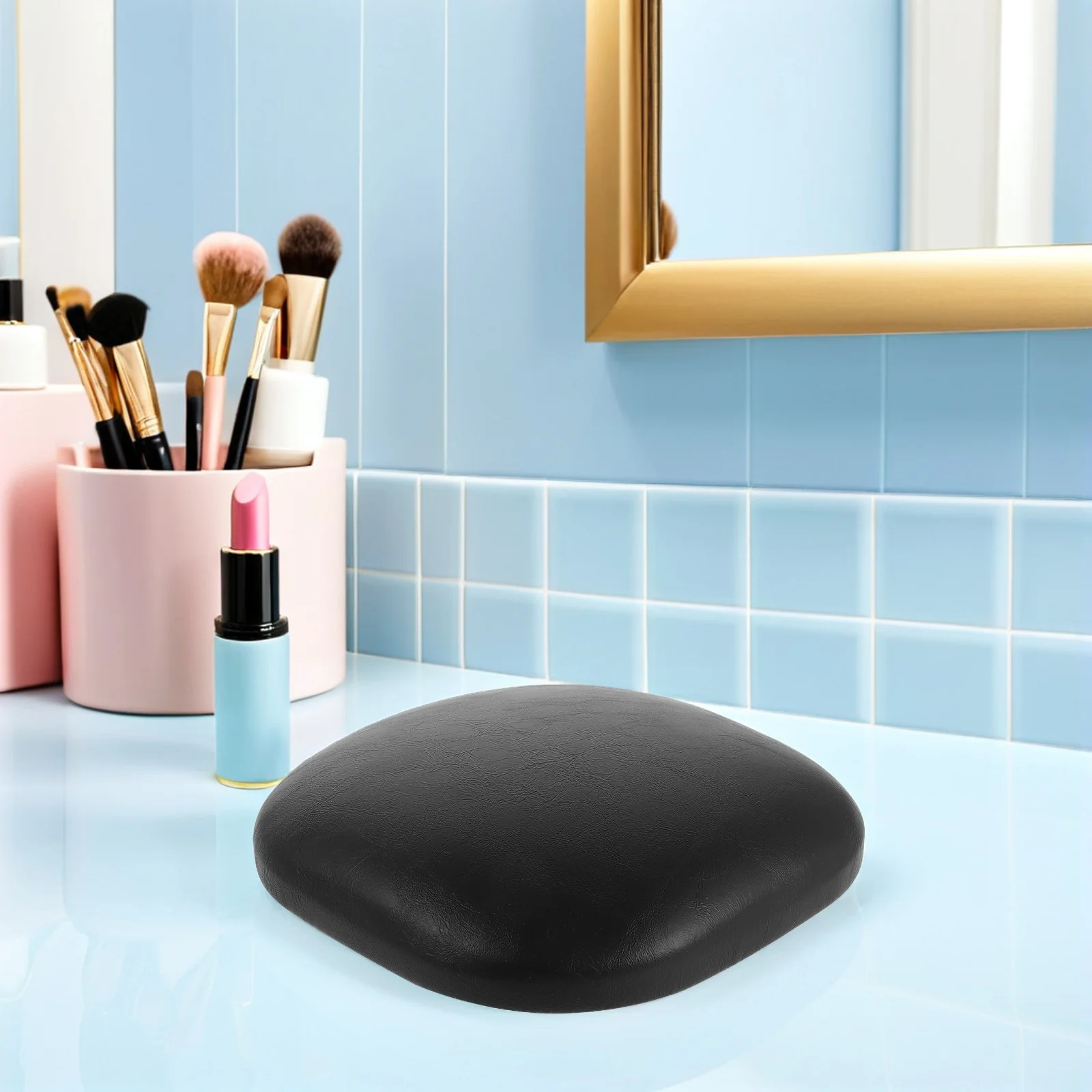 

6.3 Inch Ergonomic Nail Arm Rest Cushion Square Manicure Hand Pillow Salon Grade Elbow Rest for Nail Design Non Slip Base