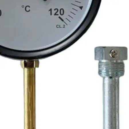 Bimetallic Thermometer For Heating Temperature Gauge for dial Diameter 100mm for dial Thermometer Stainless Steel Casing