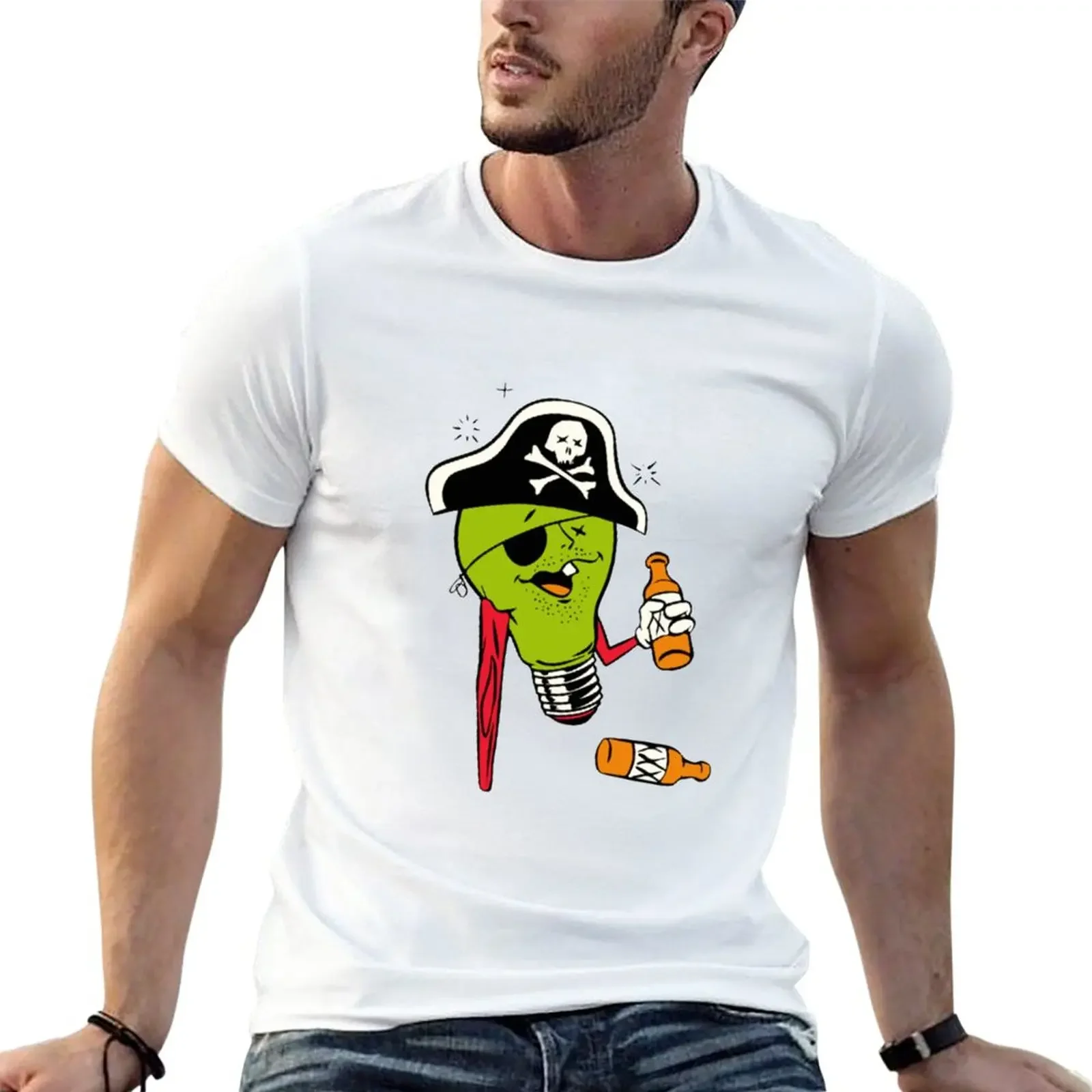 New Stumpy the pirate T-Shirt funny t shirts boys animal print shirt t shirts for men pack