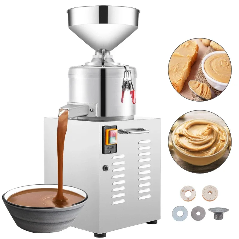 Large Capacity 2020 Nut Butter Machine Industrial Automatic Peanut Butter Grinder