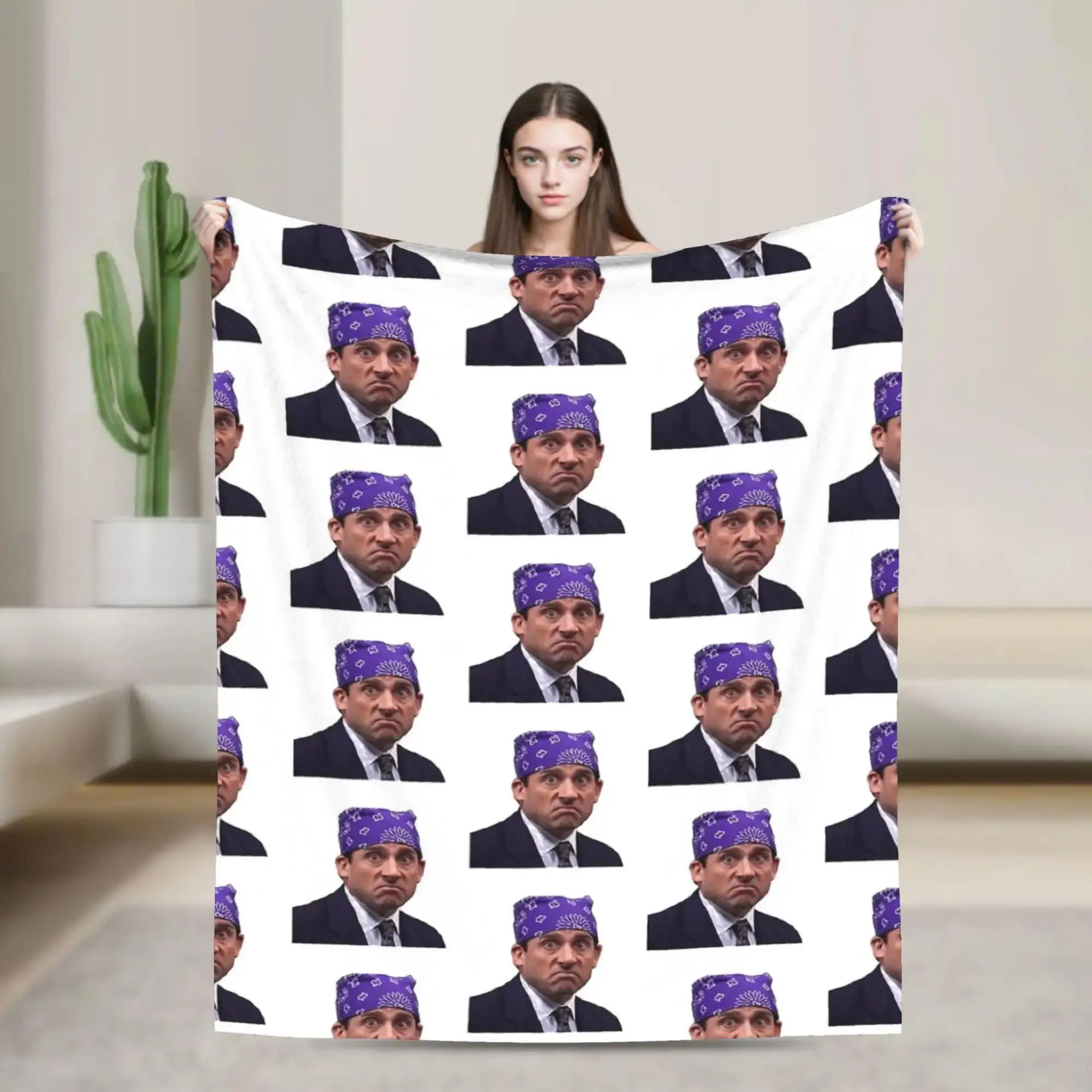 

Плюшевый плед с мемом Prison Mike, забавный, мягкий, теплый, для кровати, дивана, гостиной, унисекс, фланелевое покрывало