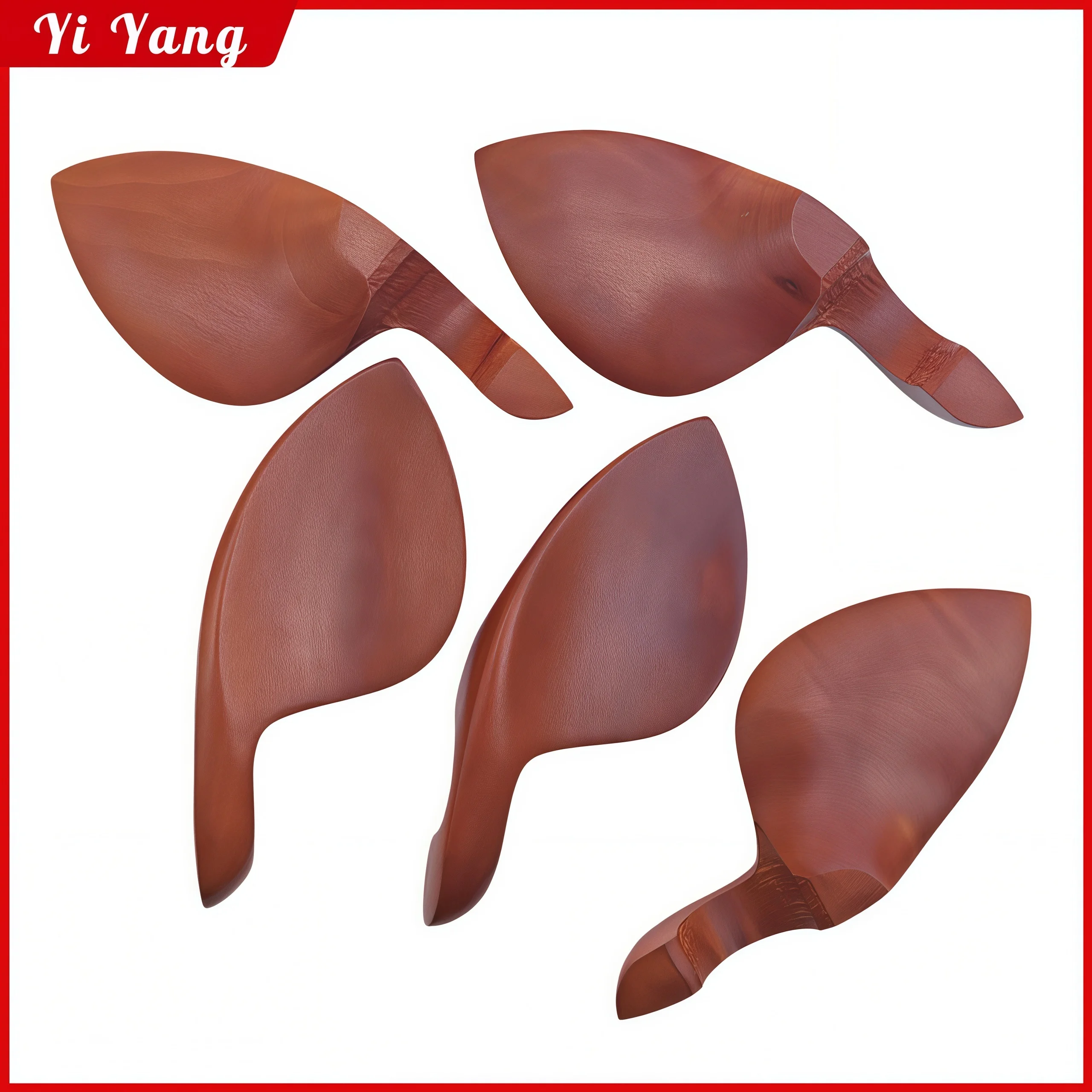 5pcs Good jujube wood Violin Chinrest 4/4 full size violin parts