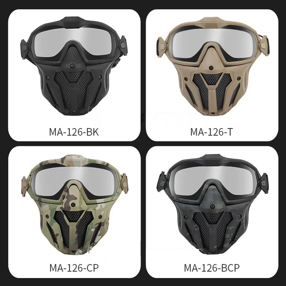 Airsoft Paintball Face Mask With Fan Breathable Anti-fog Full Face Protective Mask for Party Cosplay Hunting Shooting