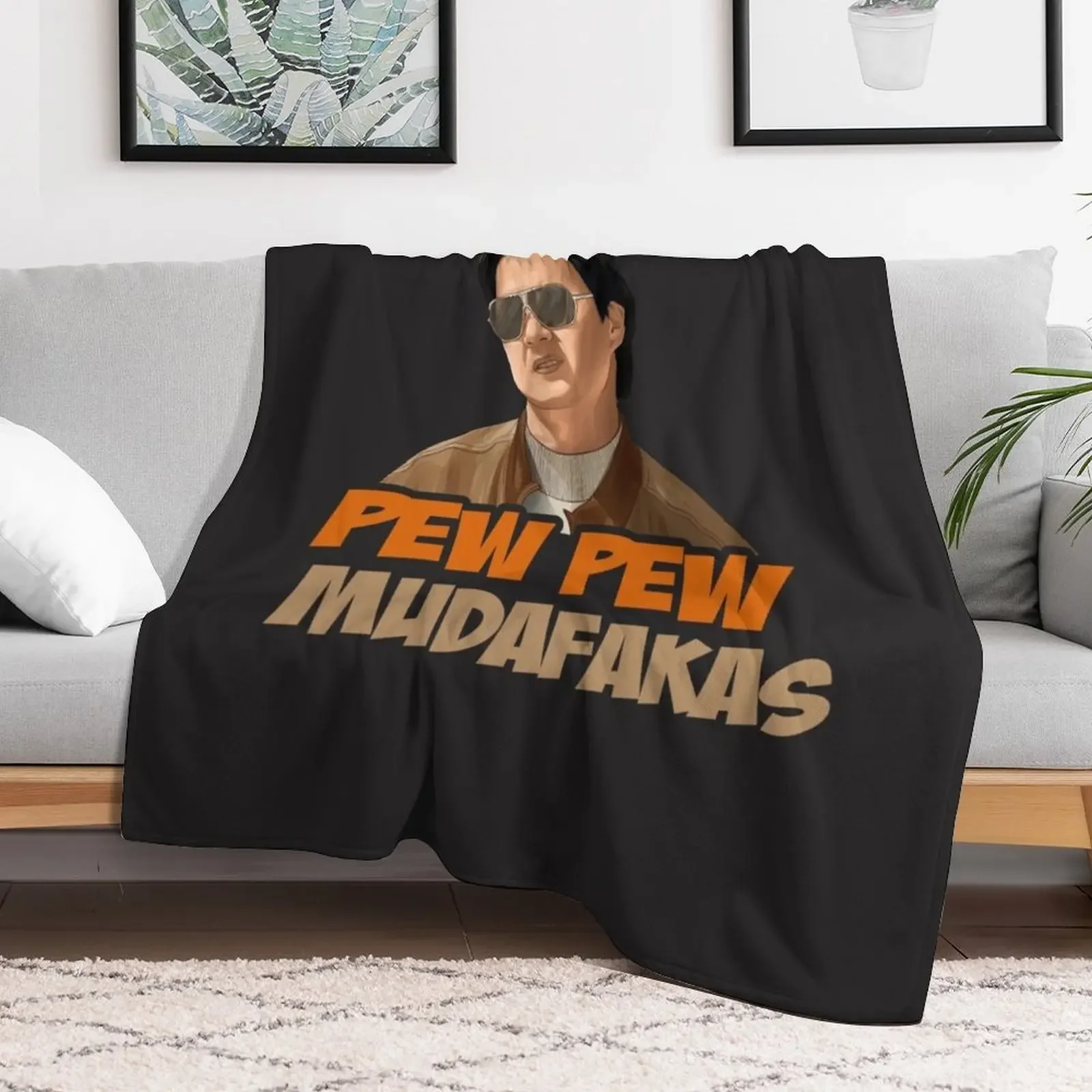 Hangover - Pew Pew Mudafakas Mr Chow Funny Parody Fan Art Throw Blanket For Baby Tourist Blankets