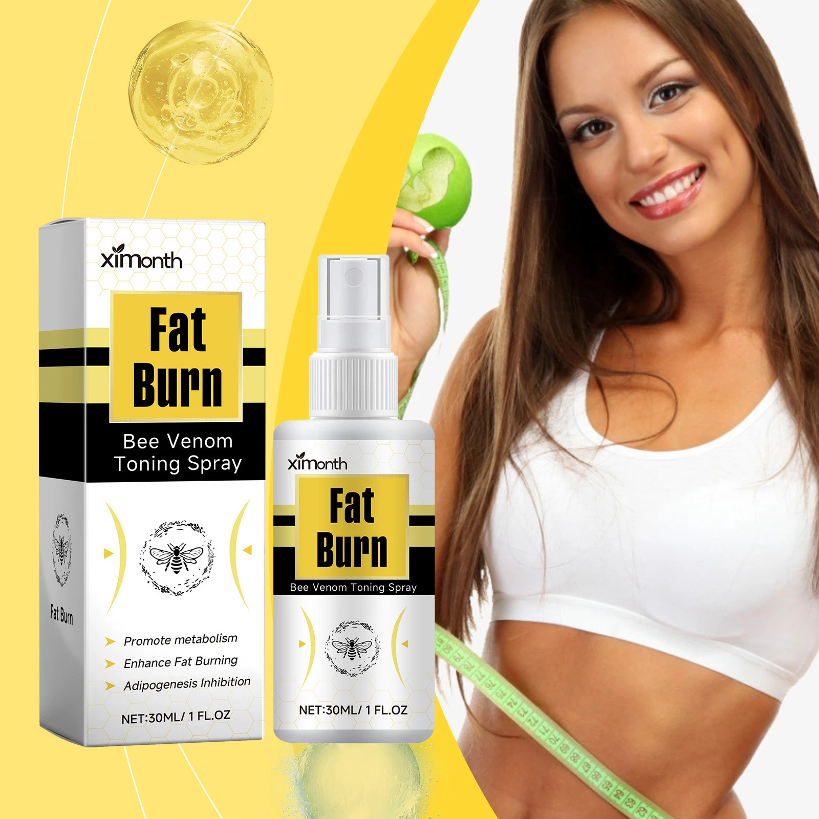 Weight Loss Slimming Oil Fat Burning Spray Fast Break Down Fat Body Shaping Firming Lifting Body Skin Slimming Care Curve Spray