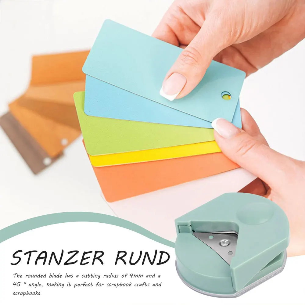 R4 Corner Rounder Portable Paper Cutter Card Photo Cutter Right Angle Trimming Cutter DIY Handmade Scrapbook Tool
