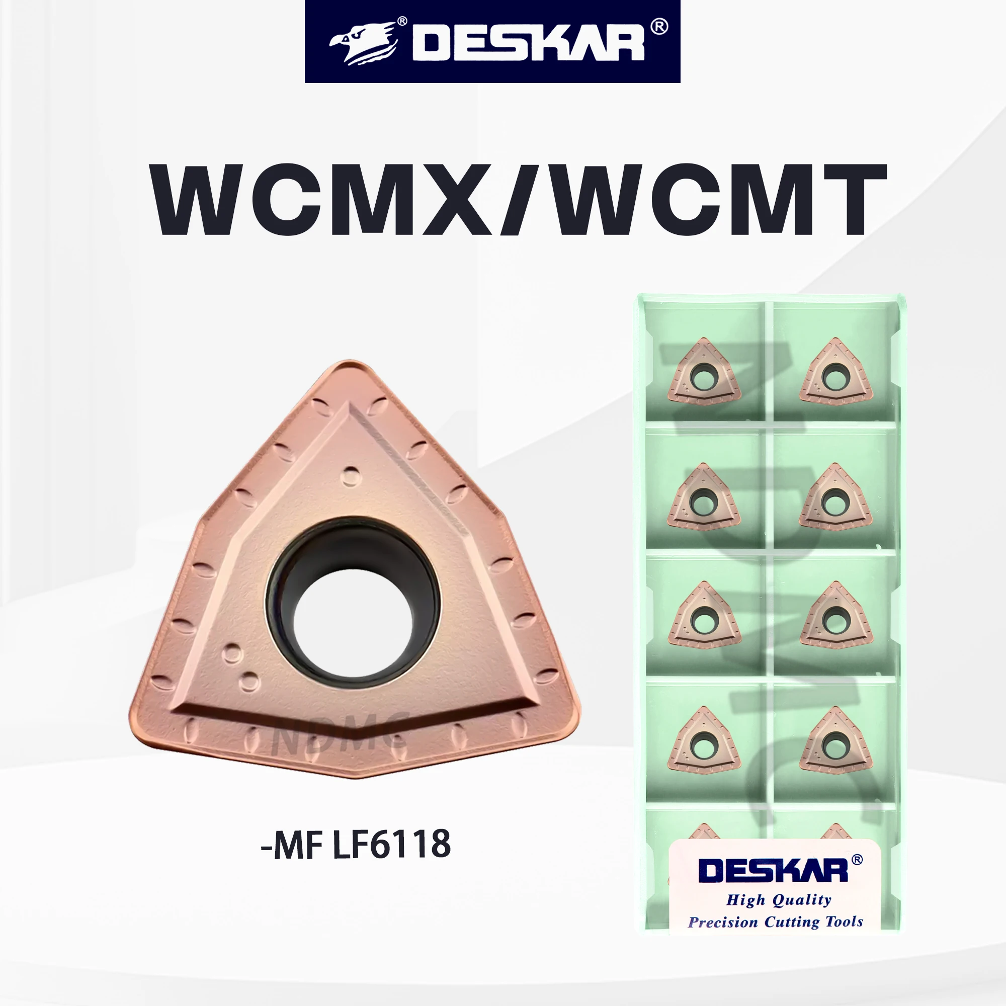 

CNC Lathe WCMX/WCTM03/04/05/06/080412-MF LF6118U Drilling Blade Series For Stainless Steel Processing Material U Drilling Blades