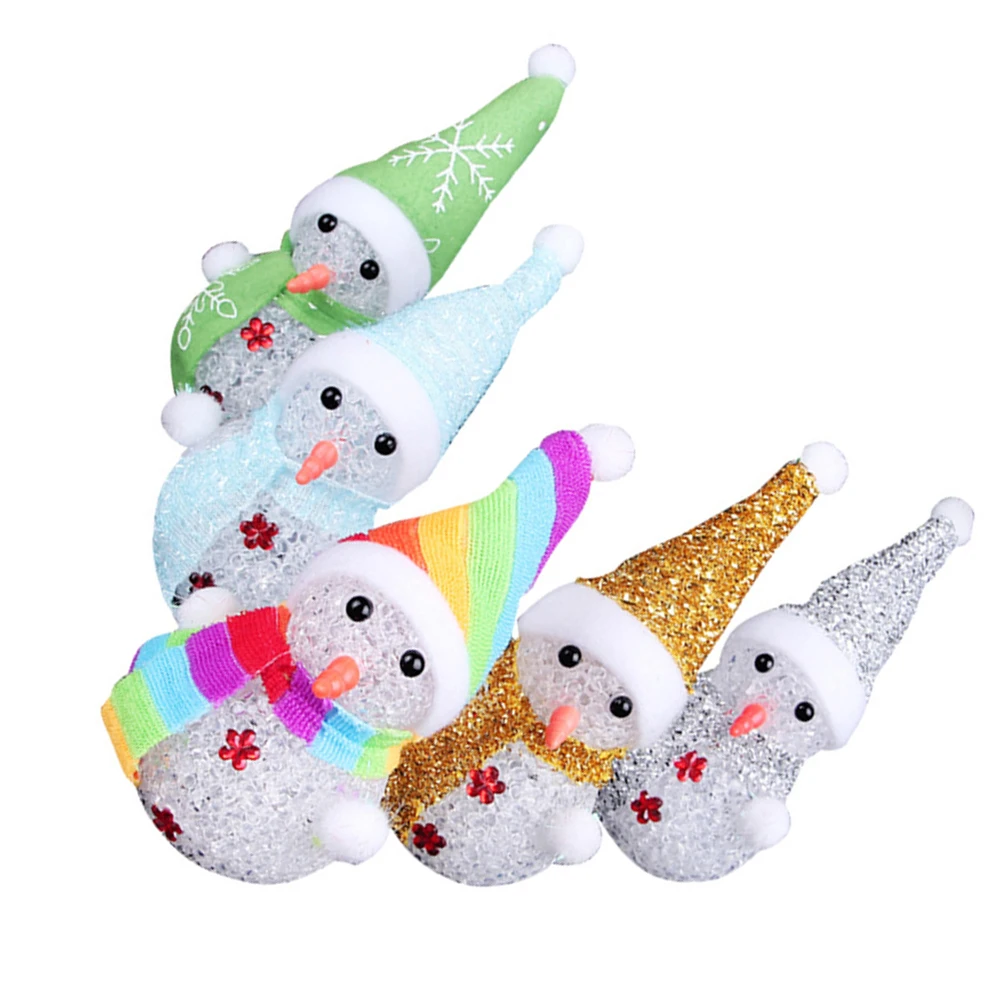 

Christmas Snowman Night Light 17x7x7cm Glittering Design Kids Decor Dining Table Room Holiday Xmas nament Gift