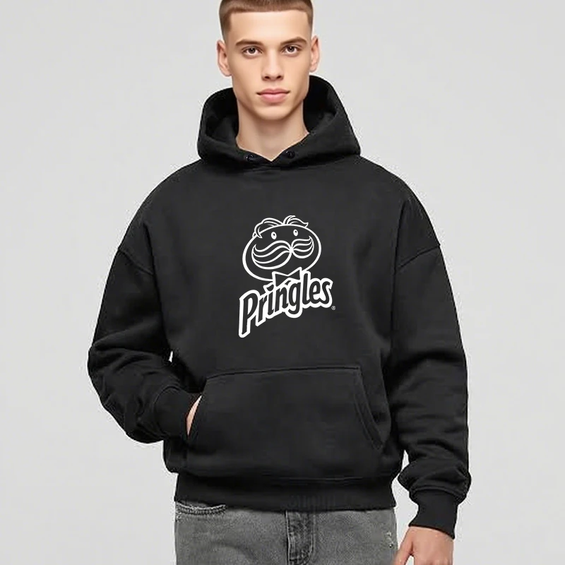 

Graphic Hoodies for Man P-Pringles Sweatshirt Street Style Adult Men Costume Autumn Clothes Y2k Winter Fall Long Sleeve Tops