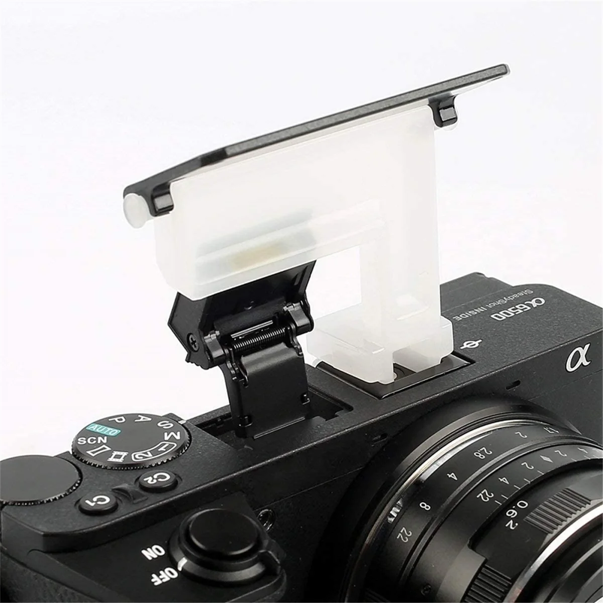 2025 + 4 ألوان 4 في 1 غطاء ناشر فلاش الكاميرا لـ A6500 A6400 A6300 A6100 A6000 NEX6 NEX7 DSLR فلاش ترتد الناشر