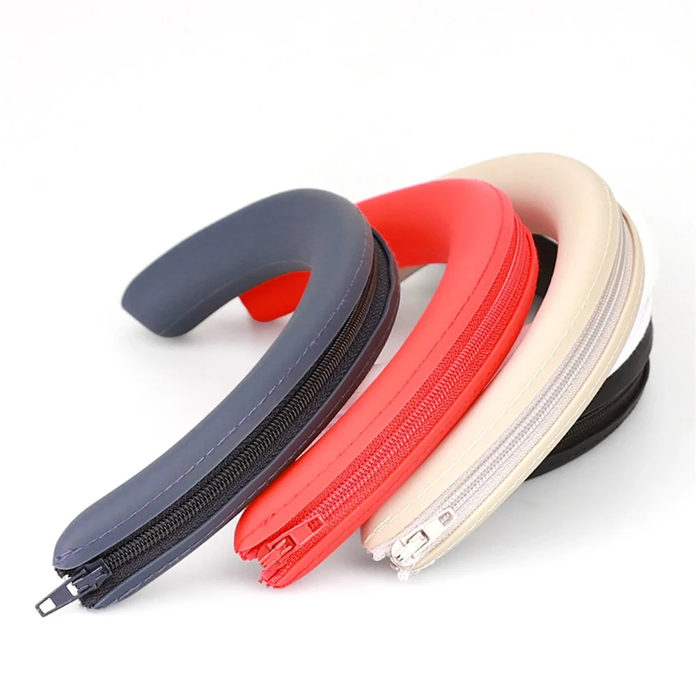 for Sony WH-1000XM5 Headset Silicone Protective Cover Replacement Headphone Headband Sleeve with Zipper