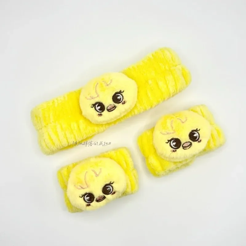 SKZO 2025 Latest Hair Strap and Wristband Set, Celebrity Same Style, Surrounding Face Wash, Hair Bundle, Cute Solid Color