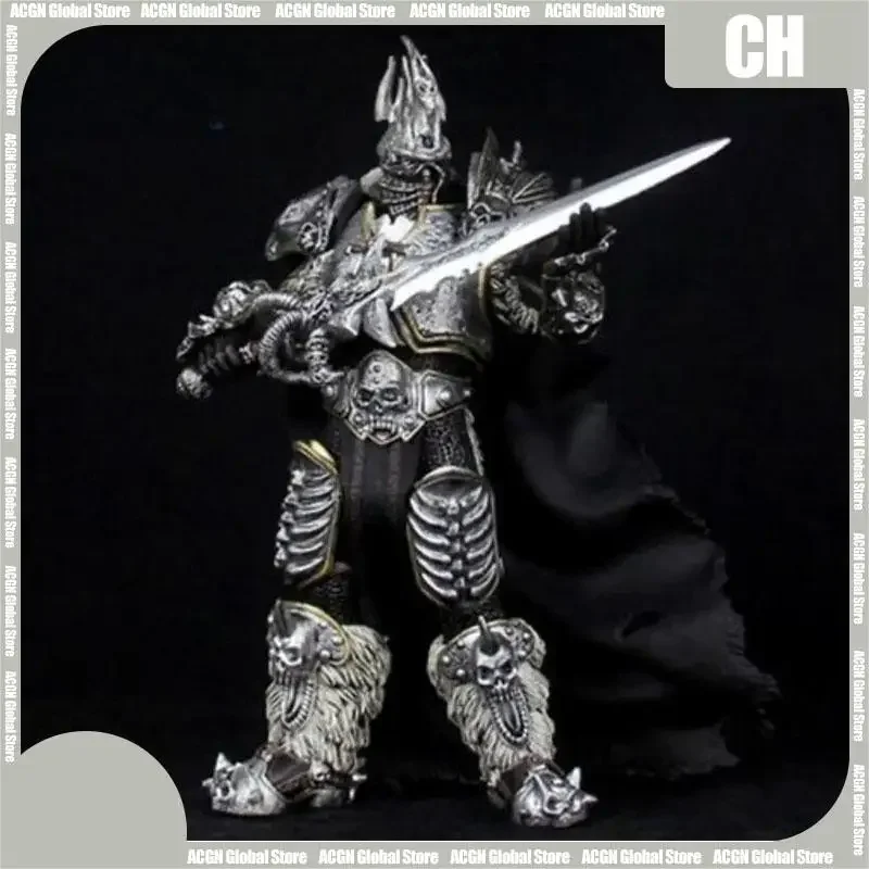 

World of Warcraft Frostmourne Action Figure Standing Lich King Arthas Death Knight Pvc Model Animation Desktop Gift Toy for Kids
