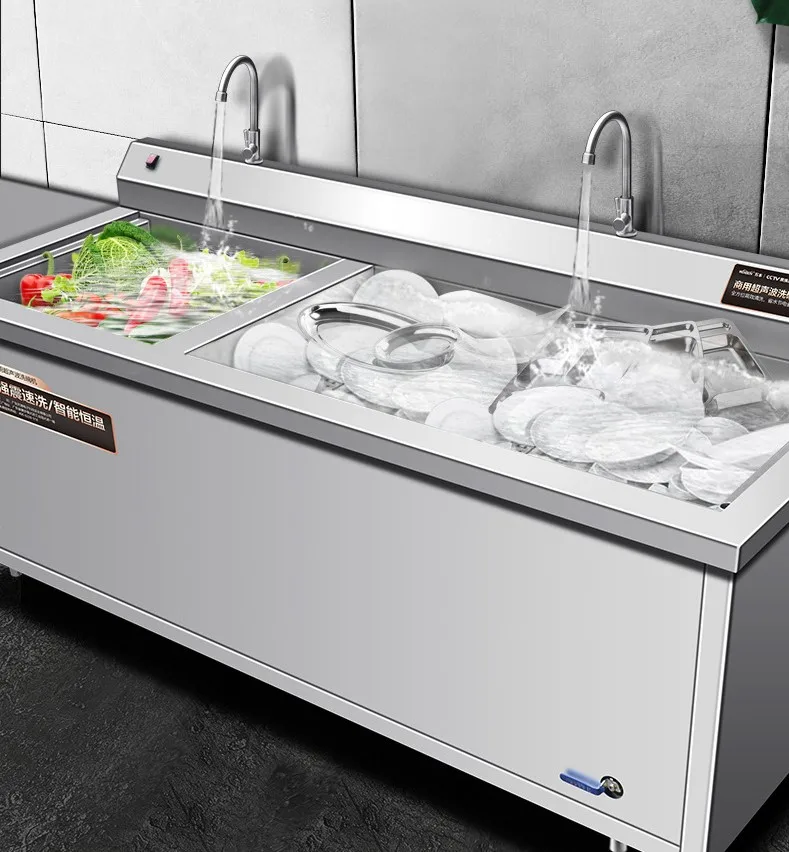 Ultrasonic Dishwasher Commercial Dishwasher Restaurant Canteen Fully Automatic Vegetables Dish Washing Machine