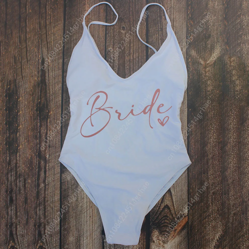 ชุดว่ายน้ำวันพีซแบบเซ็กซี่สำหรับทีมเจ้าสาวและเจ้าสาวหญิง  ชุดว่ายน้ำแบบมีฟองน้ำเสริมทรง  ชุดว่ายน้ำสำหรับผู้หญิง  ชุดว่ายน้ำแบบเปิดหลัง  ชุดว่ายน้ำโมโนกินีสำหรับใส่ไปชายหาด