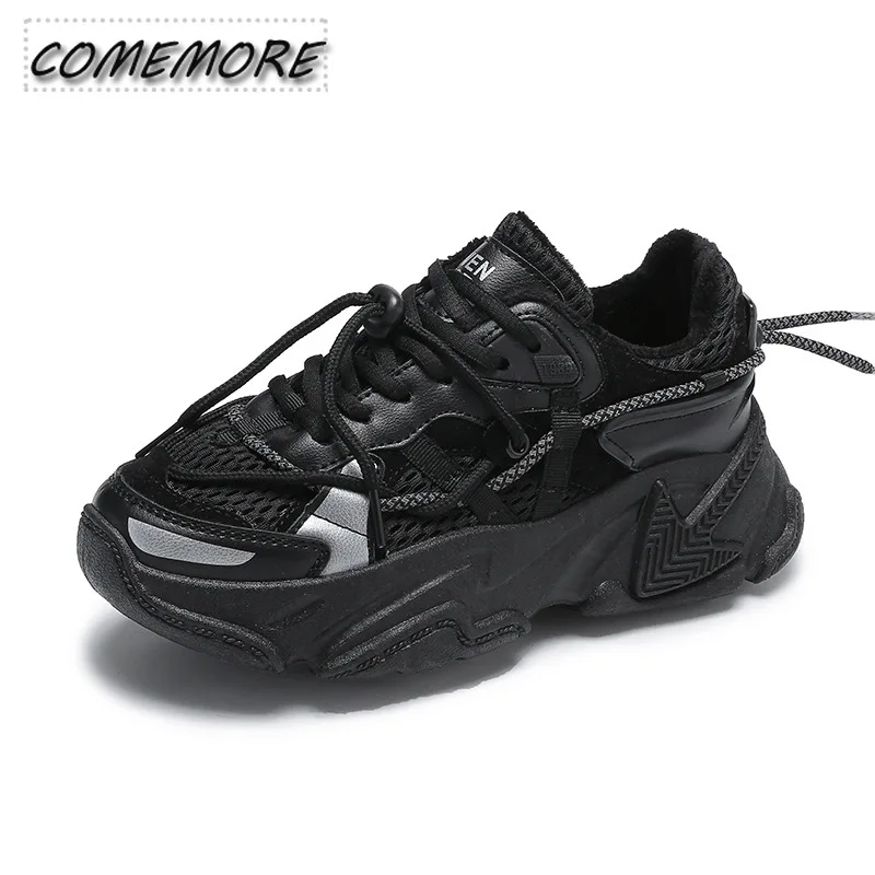 Spring Autumn Women\'s Male New Fashion Lace Up Sports Couple Shoes Breathable Casual Platform Sneakers Vulcanized Shoes Lace-up