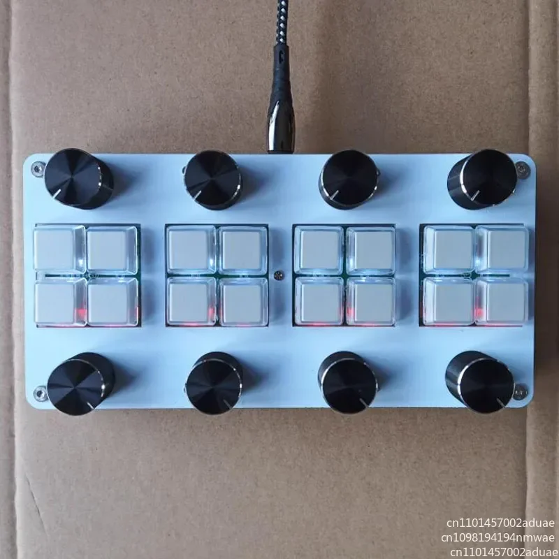 With 8 switches and 8 Damping knobs for DAW software - no driver required, USB-C MIDI CC controller