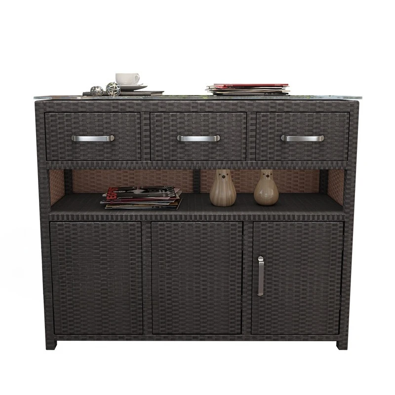 Outdoor dining side cabinet, shoe cabinet at the entrance of the living room