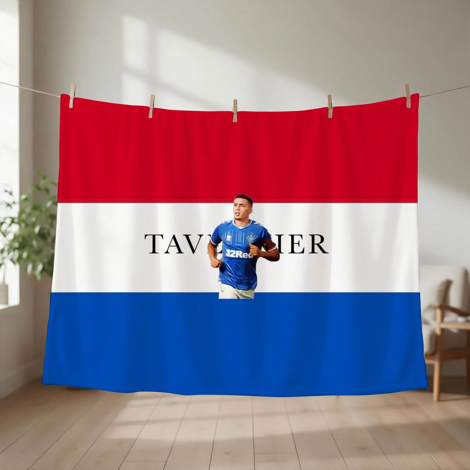 James Tavernier Throw Blanket couch cozy soft plush fuzzy picnic outdoor blanket