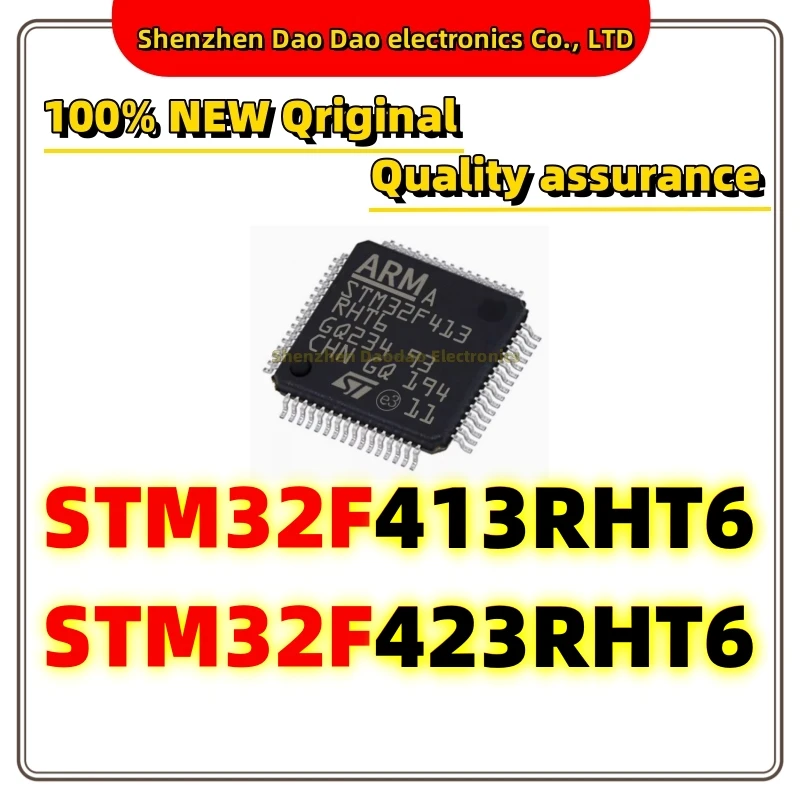 STM32F413RHT6 The STM32F423RHT6 LQFP-64 microcontroller chip is new and original