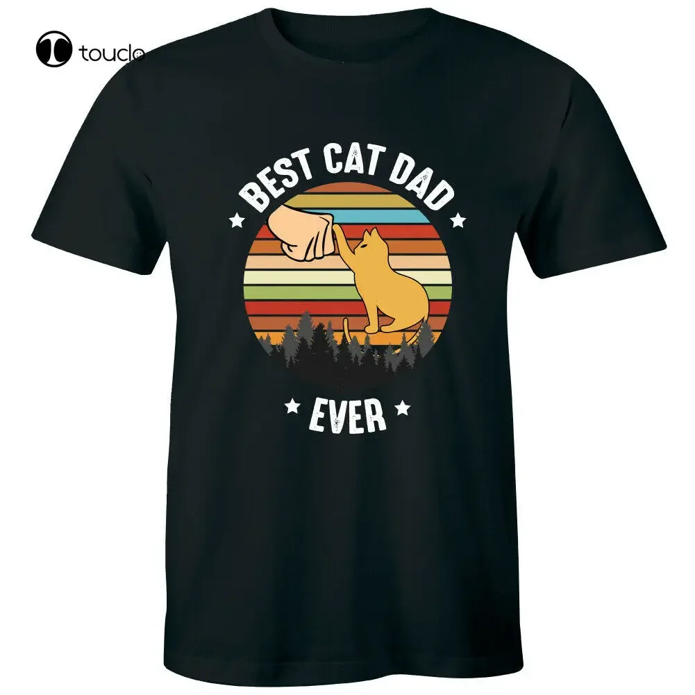 Best Cat Dad Ever Vintage Men'S T-Shirt Father'S Day Gift Tee Pet Lover Shirt Tee Shirt unisex