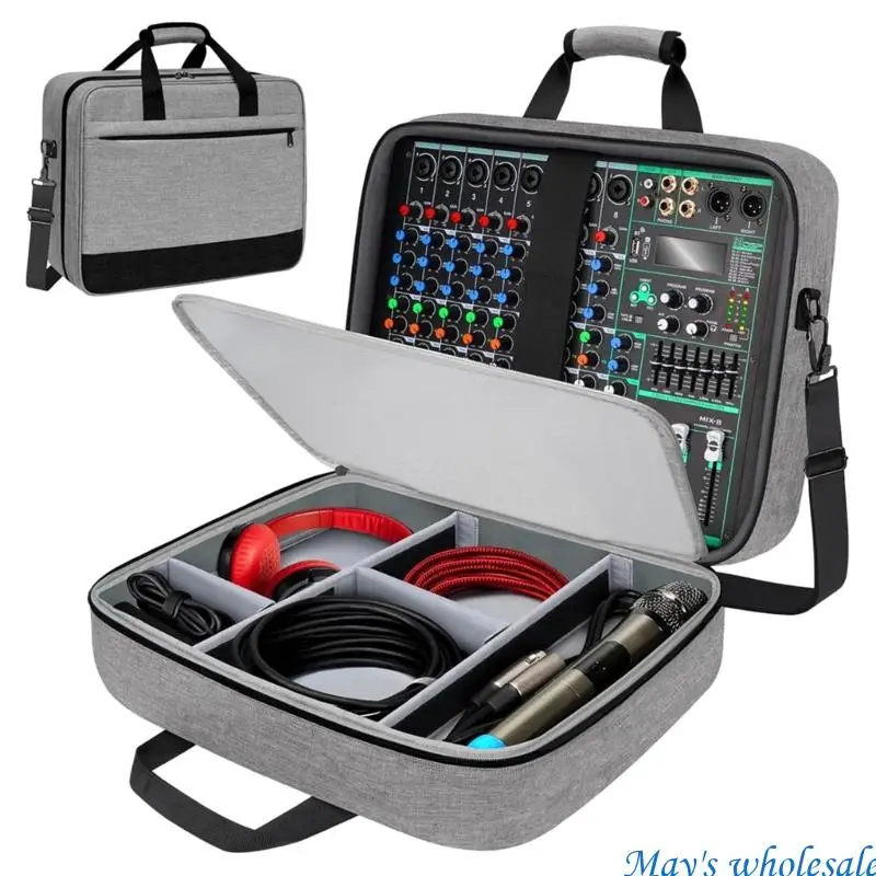 Foam Cushioned Mixer Carrying Case Scratch Resistant Fabric Storage Bag Holder 448A
