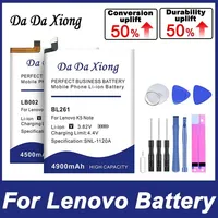 BL263 L18D1P32 BL244 Bateria For Lenovo Tab 7.0 ZUK Z2 pro Vibe P1 S5 Tablet M10 L38111 K10 Note K5 Pro L38041S5Pro L58091 6681