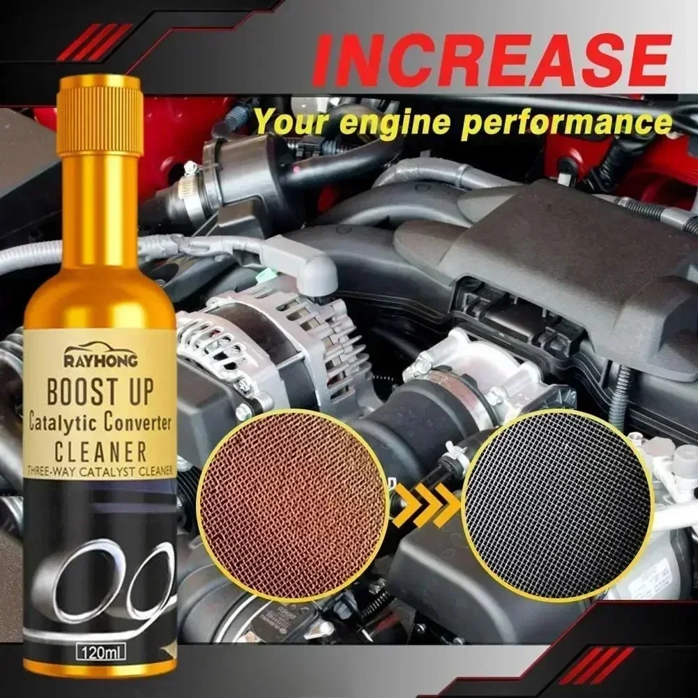 Car Catalytic Converter Cleaner - Easy to Use Engine Performance Booster for Catalysts & Exhaust Systems