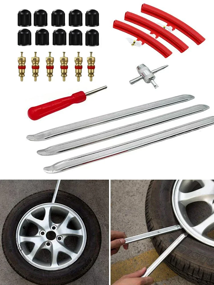 AliExpress NONE 16/28Pcs Tire Spoon Kit Tire Changing Tool for Motorcycle Dirt Bike Lawn Tractor BicycleMotorcycle Tire Changer