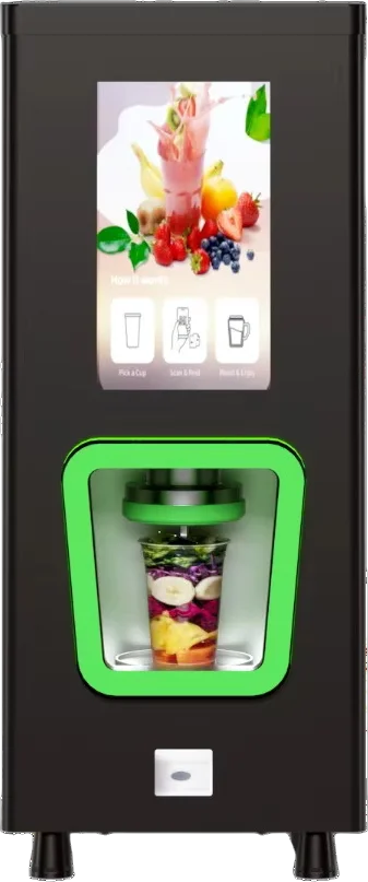 Customized Quick Smoothie Maker Fresh Fruits Blender Automatic Smoothie Machine 24/7 Convenient Store for Business