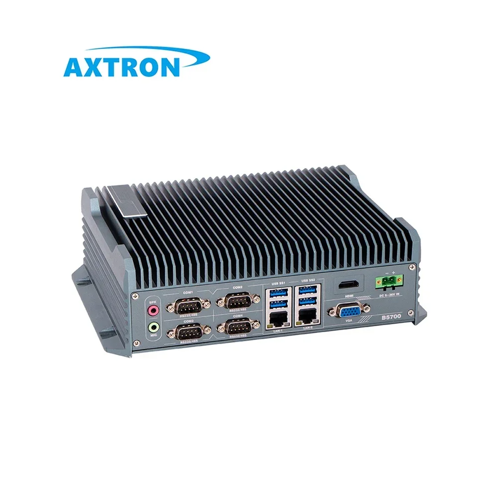 2 ethernet 8 USB 6 COM RS232 RS485 core i5 i7 i9 Industrial Compact embedded Box mini itx pc case computer mini pc dual nic