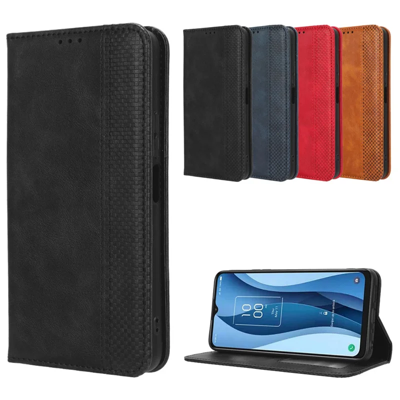 For TCL 40 NXTpaper 5G Magnetic flip cover PU Wallet Phone case for TCL 40 XE 5G TCL 40 X 5G T609M leather Phone case