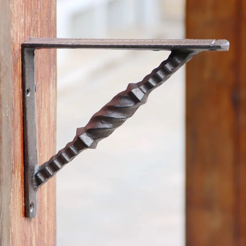 

2pcs/set Durable Fixed Shelf Support Wall Bracket With Baffle Design For Laminate Shelves